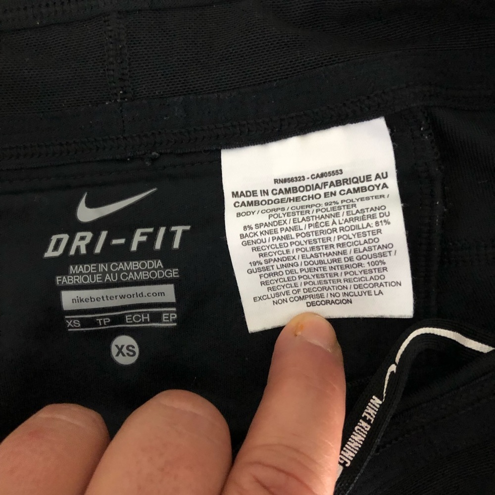 Nike Dri Fit Capri Leggings Size X Small Black XS - Picture 6 of 6